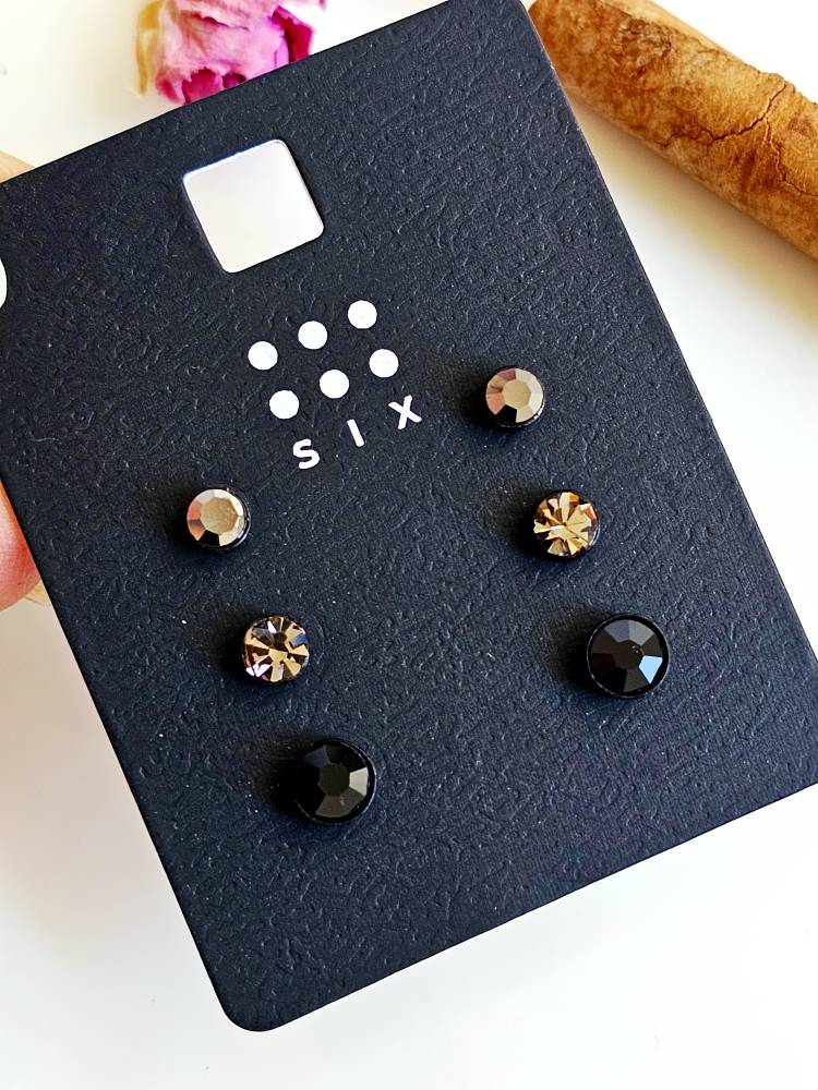 گوشواره میخی برند six